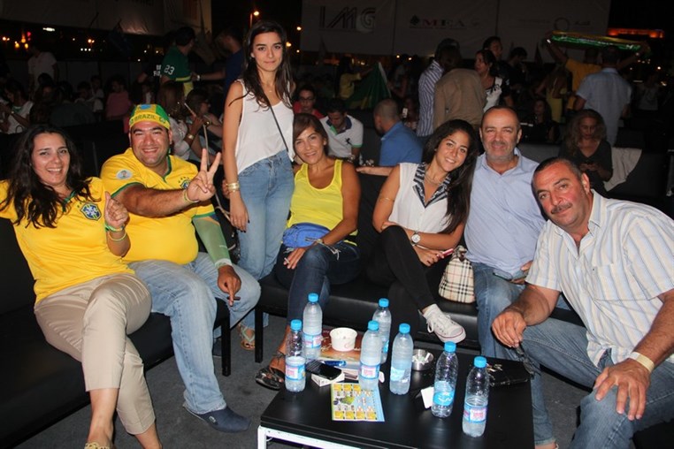 Brazil VS Cameroon at Beirut Fan Park
